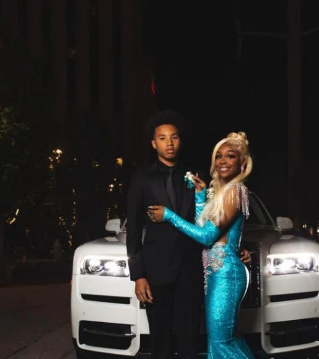 Sparkling Sapphire Mermaid Prom Dress Luxury Diamond Applique Beaded Black Girls Birthday Party