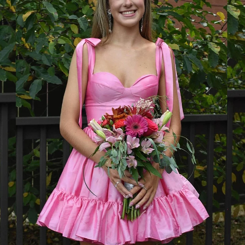 Homecoming Dresses Spaghetti A Line Short Prom Birthday Party Gowns Girls Graduation