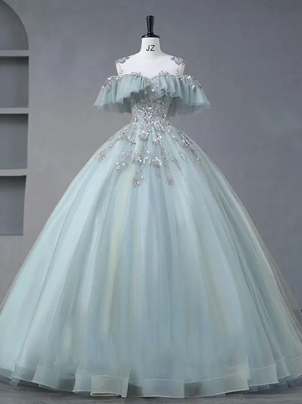 Green Sequins Evening Prom Dress,Fairy Ball Dress,Evening Party Dress,Graduation Birthday Bridesmaid Party Dress,Cocktail Dress,Prom Dress