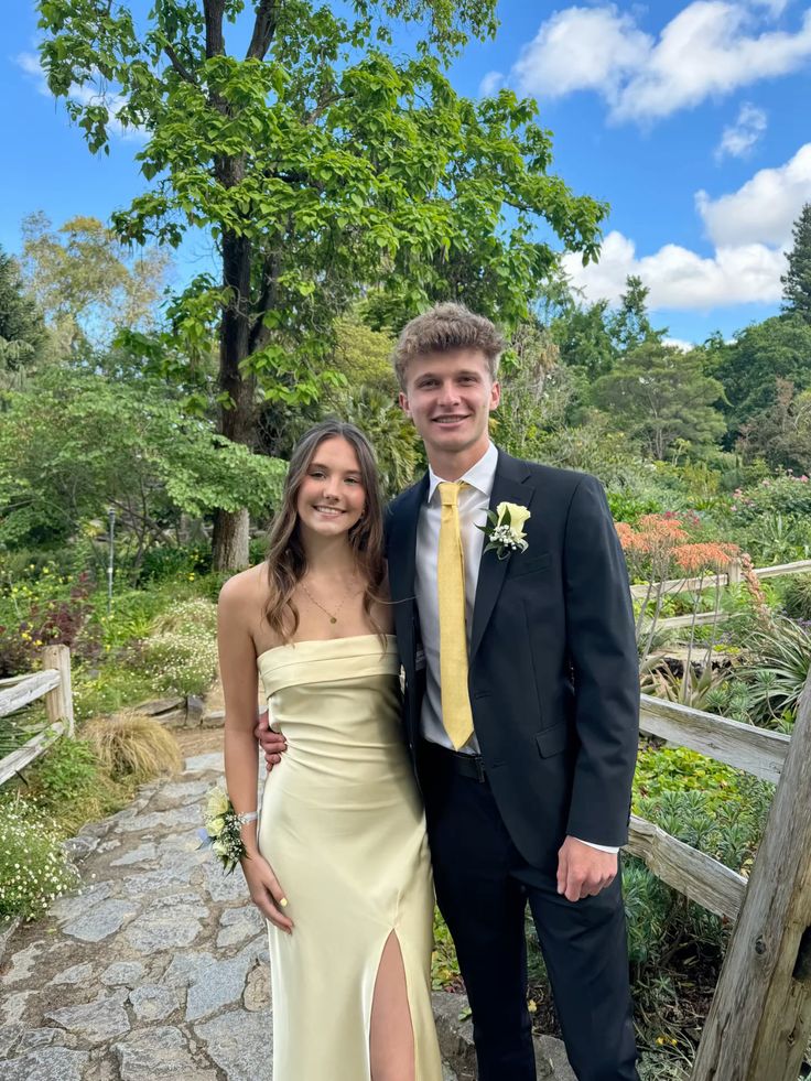 Yellow Prom Dress, Elegant Long Evening Dress