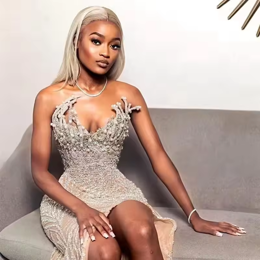 Elegant Mermaid Prom Dresses 2025 Sweetheart Rhinestone Beading Mermaid Party Gowns Sequin Bespoke Occasion Dresses Customized