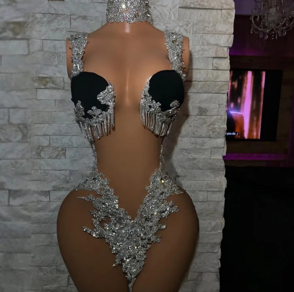 Glam See Through Short Prom Dress Rhinestone Applique Women Birthday Luxury Party Gowns Formal Occasion Dresses