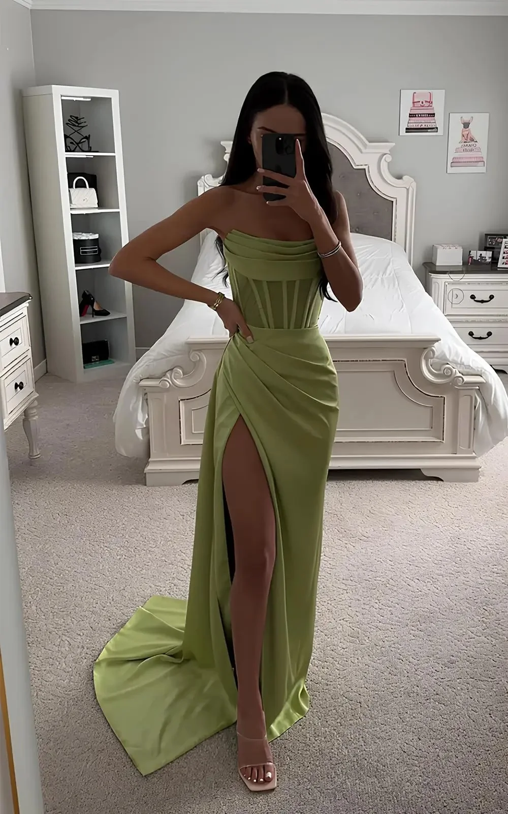 Prom Dresses for Women Shoulderless Wedding Party Bridesmaid Dress Long Slim Fit Mermaid Elegant Evening Dresses