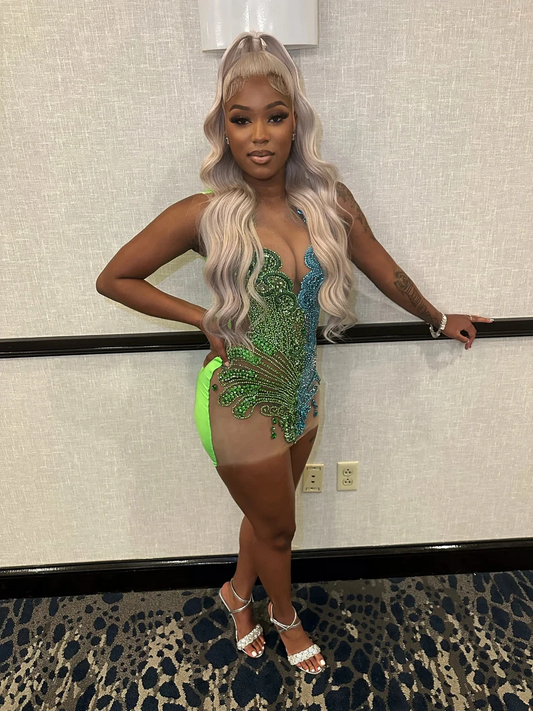 Luxury Sheer Diamond Short Prom Dresses Black Girls Sexy Birthday Party Dresses African Mini Cocktail Dresses Homecoming