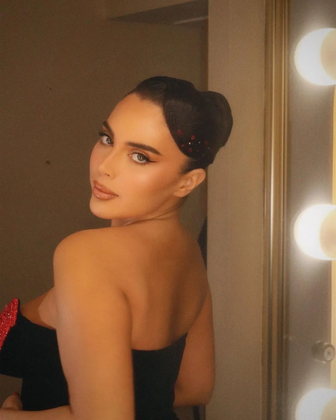 Brithday Luxury Dresses Women Evening Outfits Sexy Red Heart Strapless Party Dress Patchwork Prom Gown Fashion Lady Clothes