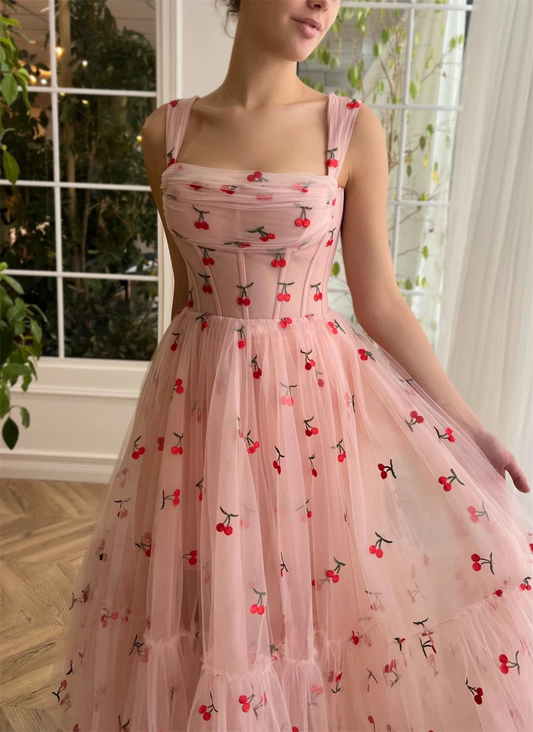 Off-the-shoulder Strapless Homecoming Dress for Teens Pleat Corset Sleeveles Formal Cocktail Party A-line Tea-length Prom Gowns