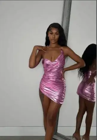 Gillter Mini Evening Cocktail Dresses for Women Strapless Black Girl Mermaid Birthday Gala Party Gown