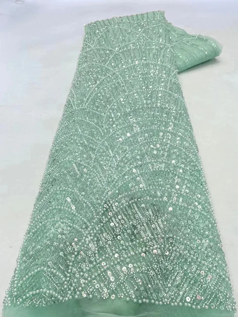 Sequined Pearls Evening Dresses Luxury Mermaid Champagne Beaded Spaghetti Straps Formal Prom Party Gowns