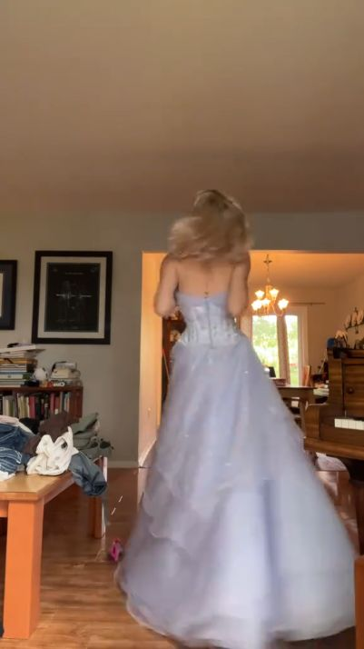 A Line Strapless Party Dress Long Evening Dress Prom Dresses