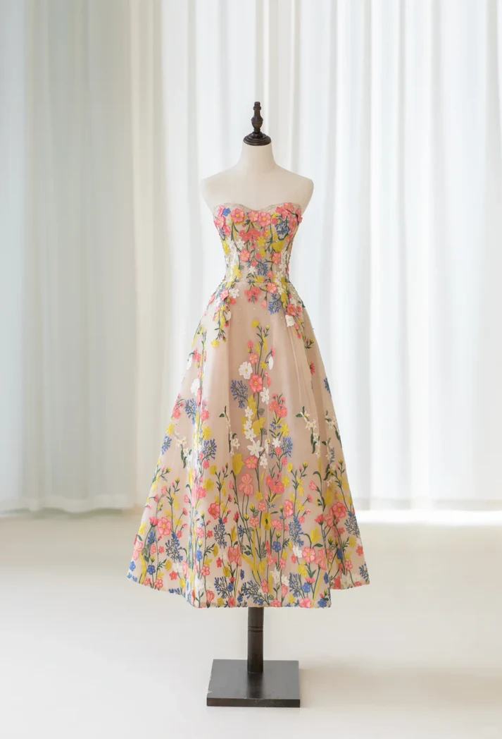 Cute Ball Gown Sweetheart Floral Lace Ankle Length Prom Dresses Impress 18th Birthday Outfits Prom Gown