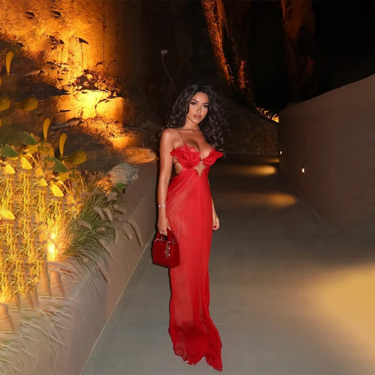 Elegant Ruffed Prom Dresses Arabic Customized Sleeveless Pleat Mermaid Tulle Evening Gown Party Dress