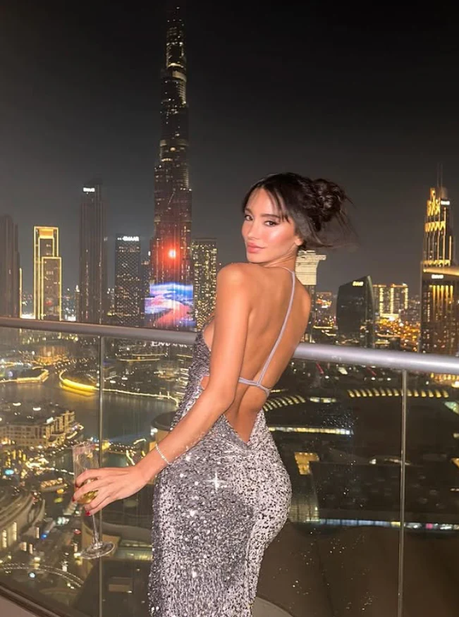 Grey Sheath Halter Sequin Velvet Long Prom Dress Birthday Dress Evening Dress