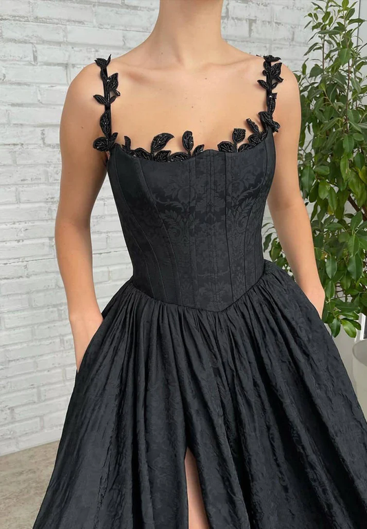 Off-Shoulder Sleeveless Pleated A-Line Prom Dress
