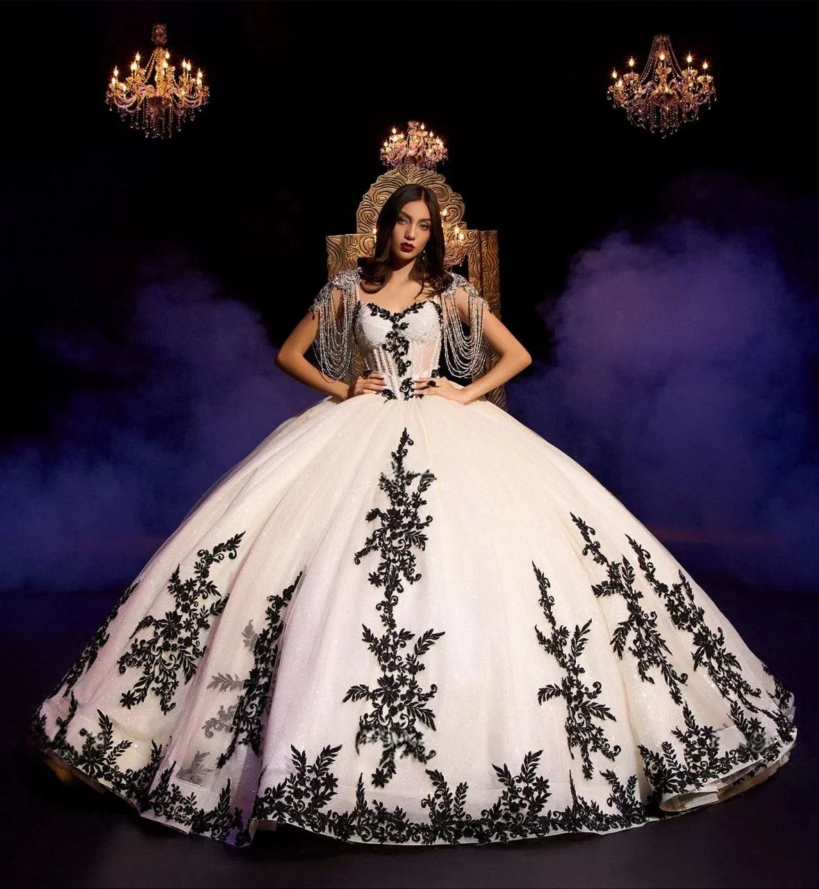 Puffy Quinceanera Dresses Ball Gown Sweetheart Tulle Appliques Beaded Sweet 16 Dresses 15 Años Customized