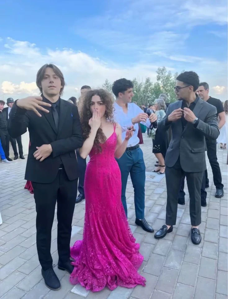 Sexy Mermaid Hot Pink Prom Dress New Arrive Long Party Dress Evening Dress