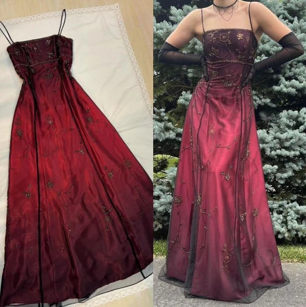 Vintage Blue Gradient Empire Prom Dresses Backless Romantic Beaded Evening Dresses Guest Dresses