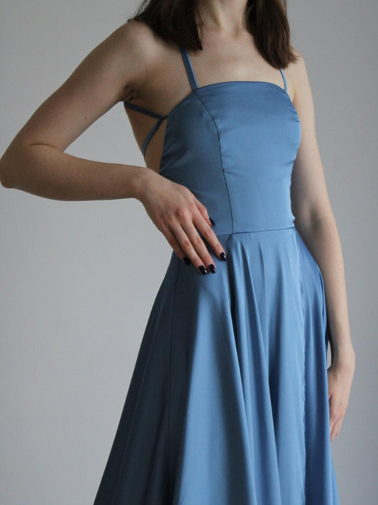 Simple bridesmaid dress Simple wedding maxi dress with a slit Maxi prom gown with train Simple prom dress Maxi fairy dress Backless dress