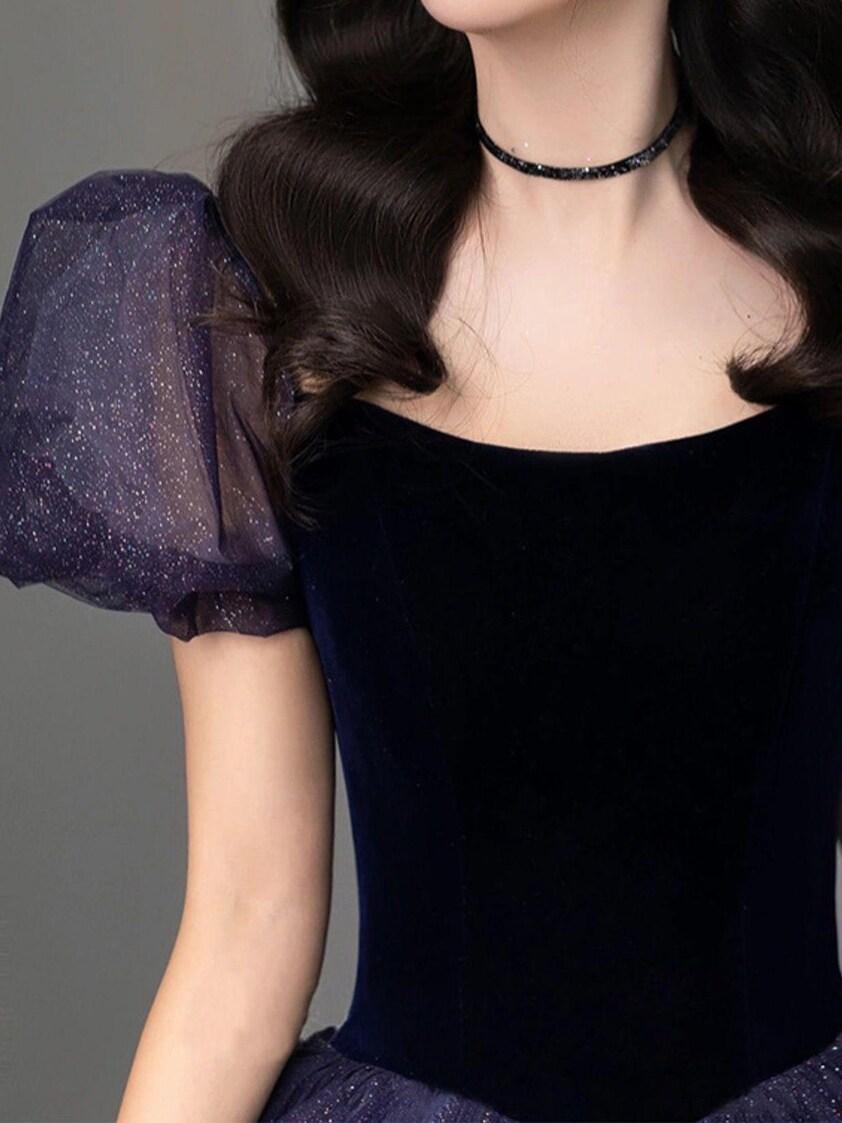 Purple Princess Prom Dress,Chirstmas Dress,Wedding Party Dress,Evening Prom Dress,Graduation Birthday Dress,Cocktail Dress,A Line Ball Gown