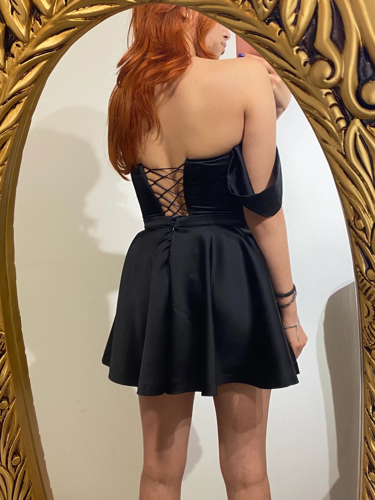 black satin skirt bustier /black satin sleeve bustier skirt /satin corset bustier skirt /graduation,prom,christmas dress