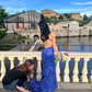 Shiny Royal Blue Sequins Mermaid Evening Dress Long Prom Dress