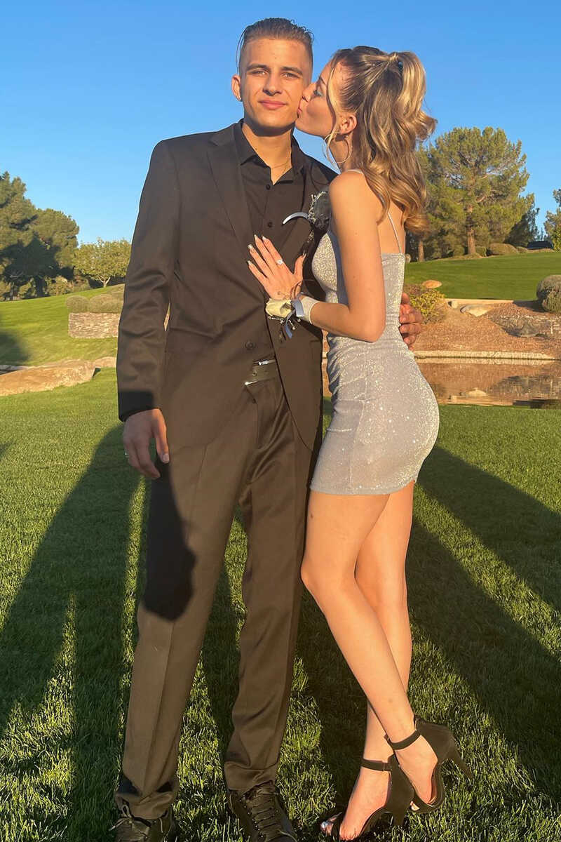 Shiny Grey Drawstring Ruched Tight Homecoming Dress