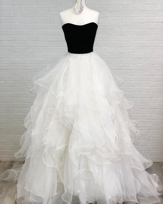 Strapless Long Prom Dresses,Formal Dresses,Dance Dress