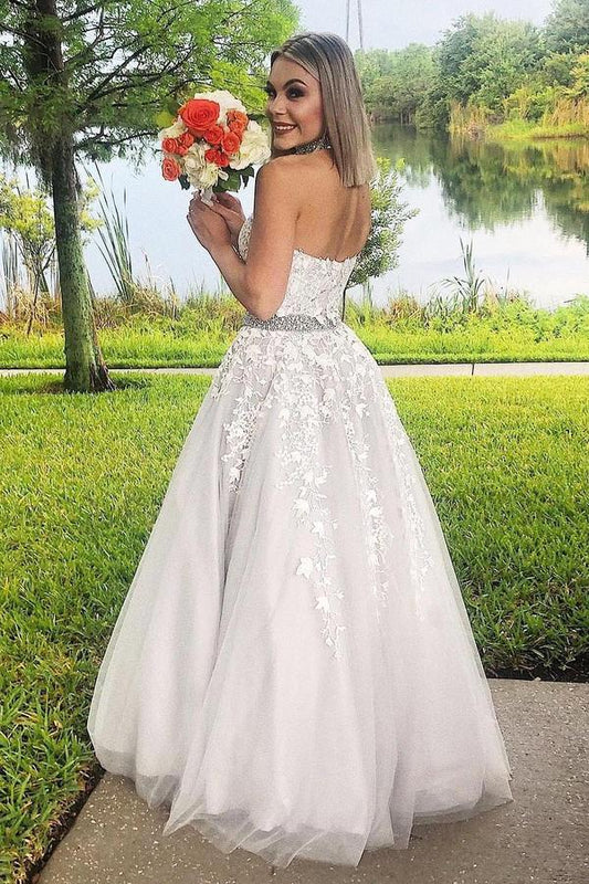 Lace Prom Dresses Halter Neckline, Evening Dress, Formal Dress, Dance Dresses, Graduation School Party Gown