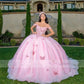 Lilac Princess Ball Gown Quinceanera Dresses 2023 Off Shoulder Butterfly Appliques Crystal Vestido De 15 Anos 16th Prom Evening